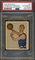 Cornelius Simmons [No Red Ink on Front] Basketball Cards 1948 Bowman Prices