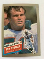 John Offerdahl #14 Football Cards 1991 Fleer All Pro Prices
