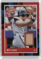 Will Clark [Red] #R88M-WC Baseball Cards 2022 Panini Donruss Retro 1988 Materials Prices