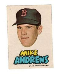 Mike Andrews Baseball Cards 1967 Topps Red Sox Stickers Prices