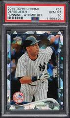 Derek Jeter [Running Atomic Refractor] #56 Baseball Cards 2014 Topps Chrome Prices