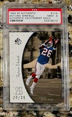 Antoine Winfield [Excitement Gold] #114 Football Cards 1999 SP Authentic Prices