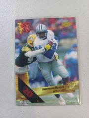 Herman Moore [20 Stripe] Football Cards 1993 Wild Card Prices