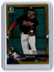 Greg Allen [Gold Refractor] Baseball Cards 2018 Bowman Chrome National Convention Prices