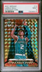 LaMelo Ball #12 Basketball Cards 2021 Panini Mosaic Straight Fire Prices