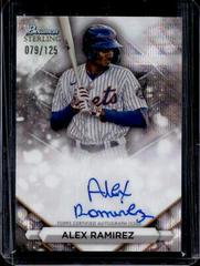 Alex Ramirez [Wave] #PA-AR Baseball Cards 2023 Bowman Sterling Prospect Autograph Prices