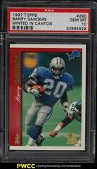 Barry Sanders [Minted in Canton] #290 Football Cards 1997 Topps Prices
