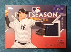 Gerrit Cole [Red] #PPR-GC Baseball Cards 2023 Topps Postseason Performance Relics Prices