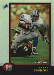 Barry Sanders [Refractor] #BCP8 Football Cards 1998 Bowman Chrome Preview Prices