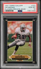 Tim Brown [Player's Private Issue] Football Cards 1997 Topps Gallery Prices