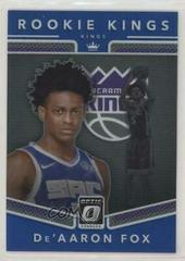 DE'Aaron Fox [Blue] Basketball Cards 2017 Panini Donruss Optic Rookie Kings Prices