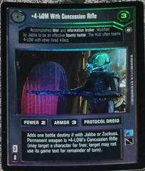 4-LOM With Concussion Rifle [Foil] Star Wars CCG Reflections II Prices
