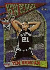 Tim Duncan #NS15 Basketball Cards 1997 Topps New School Prices