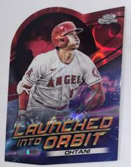 Shohei Ohtani [Red Flare] #LIO-9 Baseball Cards 2022 Topps Cosmic Chrome Launched Into Orbit Prices