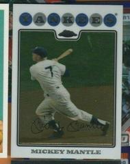 Mickey Mantle #7 Baseball Cards 2008 Topps Chrome Prices