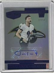 Justin Tucker [Blue] #HH-JT Football Cards 2023 Panini Plates and Patches Historical Hallmarks Prices