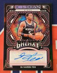 De'Aaron Fox Basketball Cards 2021 Panini Obsidian Galaxy Autographs Prices