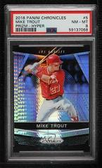 Mike Trout [Hyper] #5 Baseball Cards 2018 Panini Chronicles Prizm Prices
