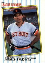 Darrell Evans #16 Baseball Cards 1987 Fleer League Leaders Prices