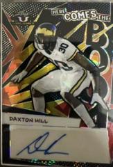 Daxton Hill Football Cards 2022 Leaf Valiant Autographs Here Comes the Boom Prices