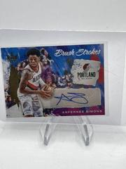 Anfernee Simons #BR-ASP Basketball Cards 2022 Panini Court Kings Brush Strokes Prices