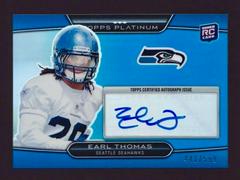 Earl Thomas [Blue Refractor Autograph] #59 Football Cards 2010 Topps Platinum Prices