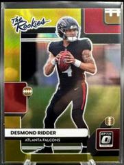 Desmond Ridder [Gold] #TR-3 Football Cards 2022 Panini Donruss Optic The Rookies Prices