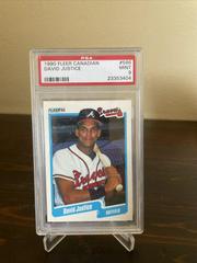 David Justice #586 Baseball Cards 1990 Fleer Canadian Prices