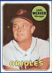 Earl Weaver Baseball Cards 1969 Topps Prices
