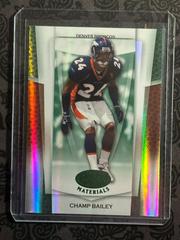 Champ Bailey [Mirror Emerald] Football Cards 2007 Leaf Certified Materials Prices