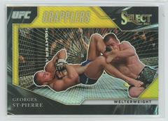 Georges St Pierre [Gold Prizms] #25 Ufc Cards 2021 Panini Select UFC Grapplers Prices