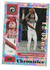 Damian Lillard [Green Ice] Basketball Cards 2020 Panini Chronicles Prices