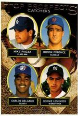 Mike Piazza, Brook Fordyce, Carlos Delgado, Donnie Leshnock #701 Baseball Cards 1993 Topps Micro Prices