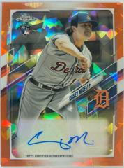 Casey Mize [Orange] Baseball Cards 2021 Topps Chrome Update Sapphire Rookie Autographs Prices