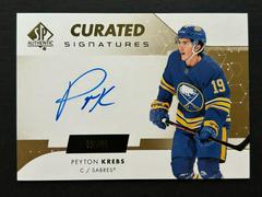 Peyton Krebs #SPC-PK Hockey Cards 2022 SP Authentic Curated Signatures Prices