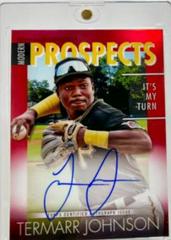 Termarr Johnson [Red] Baseball Cards 2023 Bowman Modern Prospects Autographs Prices