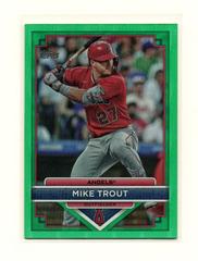 Mike Trout [Green] #1 Baseball Cards 2023 Topps Flagship Collection Prices