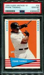 Frank Thomas #34 Baseball Cards 1999 Fleer Vintage 61 Prices