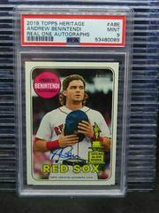 Andrew Benintendi #ABE Baseball Cards 2018 Topps Heritage Real One Autographs Prices