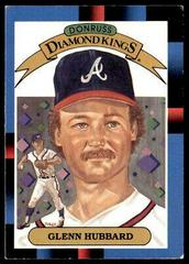 Glenn Hubbard #22 Baseball Cards 1988 Donruss Diamond Kings Prices