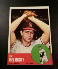 Bo Belinsky #33 Baseball Cards 1963 Topps Prices
