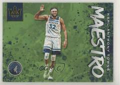 Karl Anthony Towns Basketball Cards 2019 Panini Court Kings Maestros Prices