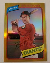 Buster Posey [Gold Foil] #140 Baseball Cards 2012 Topps Archives Prices
