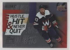 Tom Wilson #HH-3 Hockey Cards 2021 Upper Deck Allure Hustle Hit & Never Quit Prices