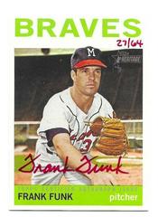 Frank Funk [Red Ink] #FF Baseball Cards 2013 Topps Heritage Real One Autographs Prices