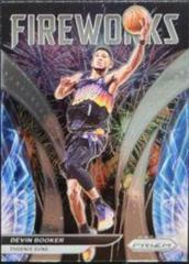 Devin Booker #19 Basketball Cards 2021 Panini Prizm Fireworks Prices