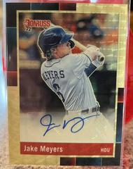 Jake Meyers [Gold] #R88S-ME Baseball Cards 2022 Panini Donruss Optic Retro 1988 Signatures Prices