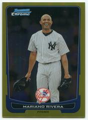 Mariano Rivera [Gold Refractor] Baseball Cards 2012 Bowman Chrome Prices