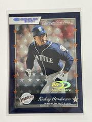 Rickey Henderson [Career Stat Line] #21 Baseball Cards 2001 Donruss Prices
