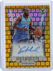 Khris Middleton [Premium Gold Prizm] #FS-KHM Basketball Cards 2021 Panini Prizm Flashback Signatures Prices